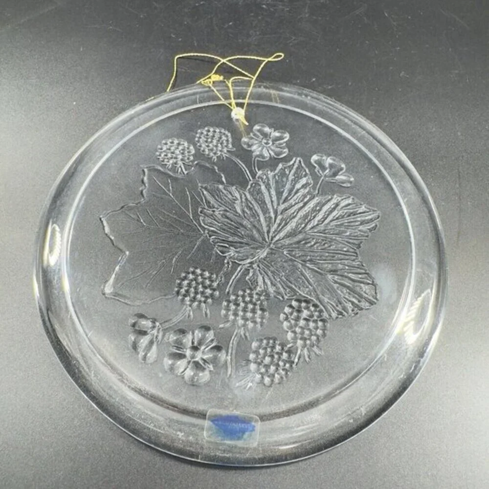 Nuutajarvi Lapin Marjat Muurain Window Tray Hanging Round Ornament Clear Finland